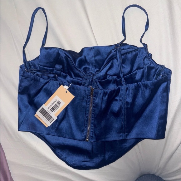 NWT Hello Molly BOLD STEPS CROP ROYAL BLUE - Picture 7 of 8